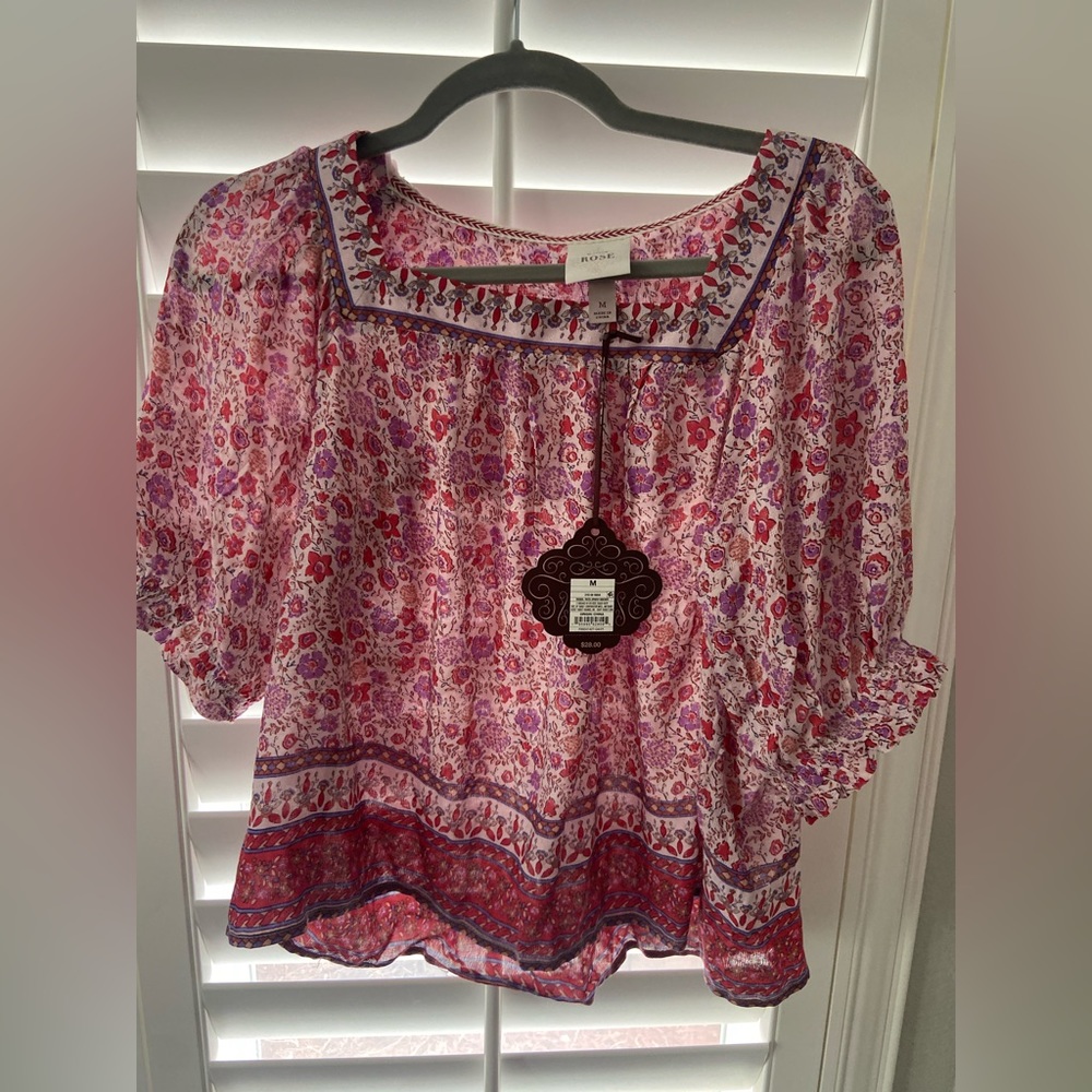NWT Knox rose bohemian top